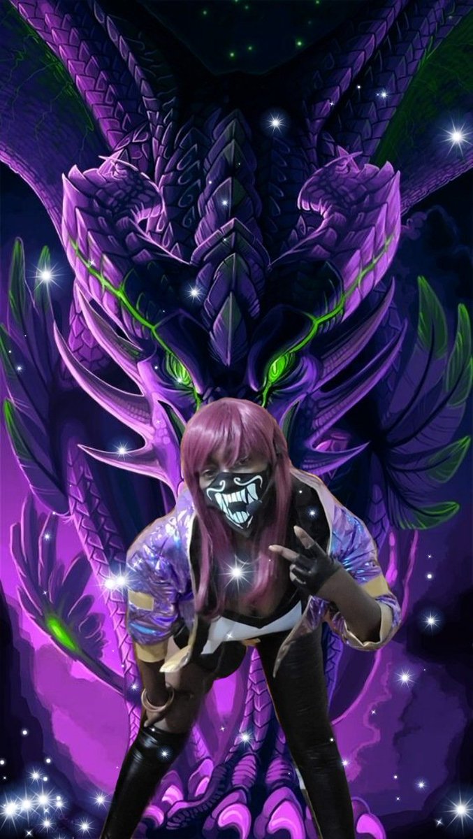Twogeekygirls21's tweet photo. In the K-pop world you gotta be able to stand out and be the best ....What stand out more then the fire that I spit #truedamage. #Akali. #KDA #virtualkpop #cosplayergirl https://t.co/pS8b7QZZPH