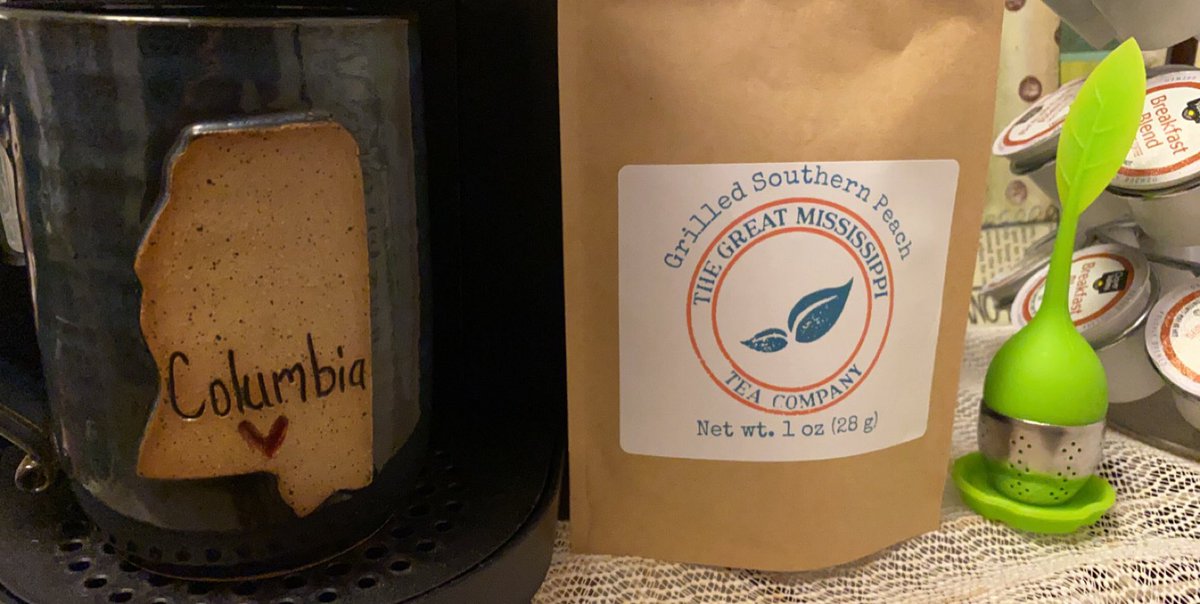BackroadsStaff's tweet photo. After a long day, thereโs nothing like Grilled Southern Peach tea from the Great Mississippi Tea Company!
#greatmississippiteacompany #brookhavenms #hottea #drinklocal #shoplocal #SmallBusiness #mississippimade #mymississippi #foodblogger #foodwriter
https://t.co/DJWI1dxGL4 https://t.co/aqffdz4NJ8
