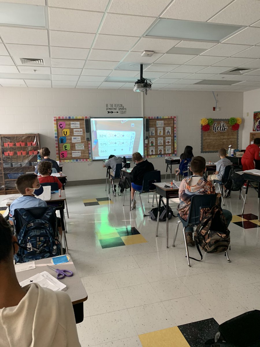 Mrs_McKee16's tweet photo. Putting is some work in our interactive notebooks today!! Continuing on strong with Expanded Form! I love using INBs so that students can have a personalized reference book to look back at later in the year! #MurraySchool https://t.co/Lt6WkLz0L5
