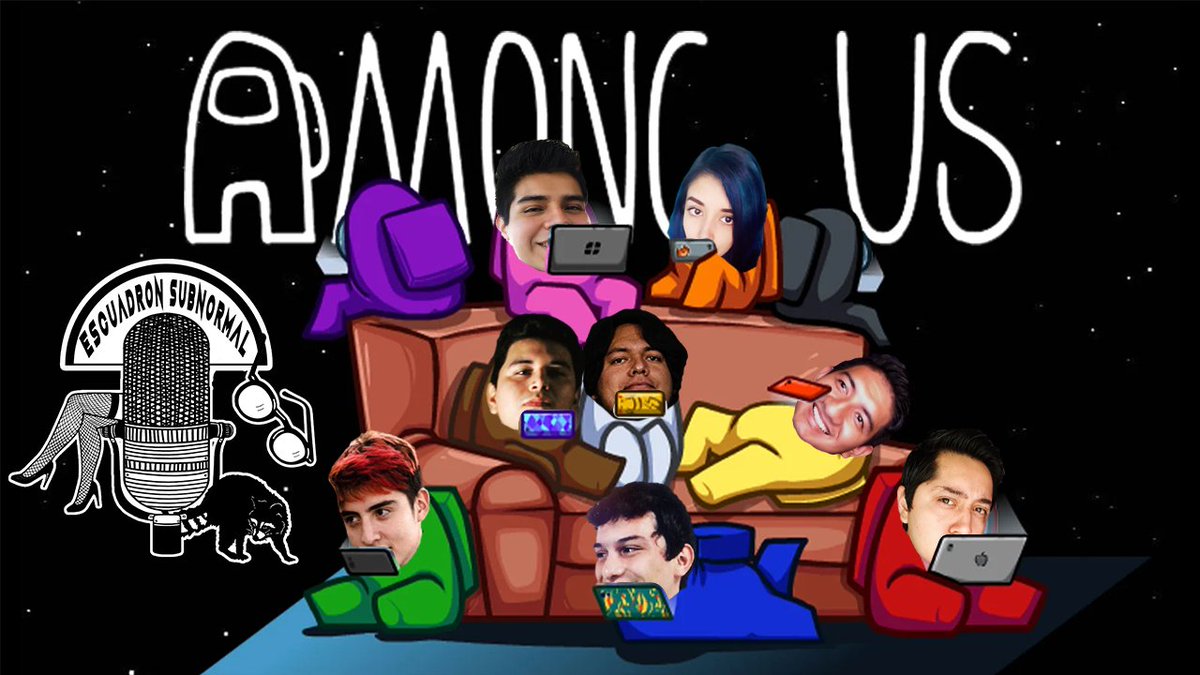 KevinMaskedMan's tweet photo. ¡MAÑANA 9PM! Por el canal de Escuadrón Subnormal.

@StrangeAsMaye @gonzalezramm @Emmanuel_Night @Ciudadano_Z2 @MemeParrenoOf @eddyzeker @LJimmyYT 

#EscuadrónSubnormal #AmongUs https://t.co/K35kT06b9n