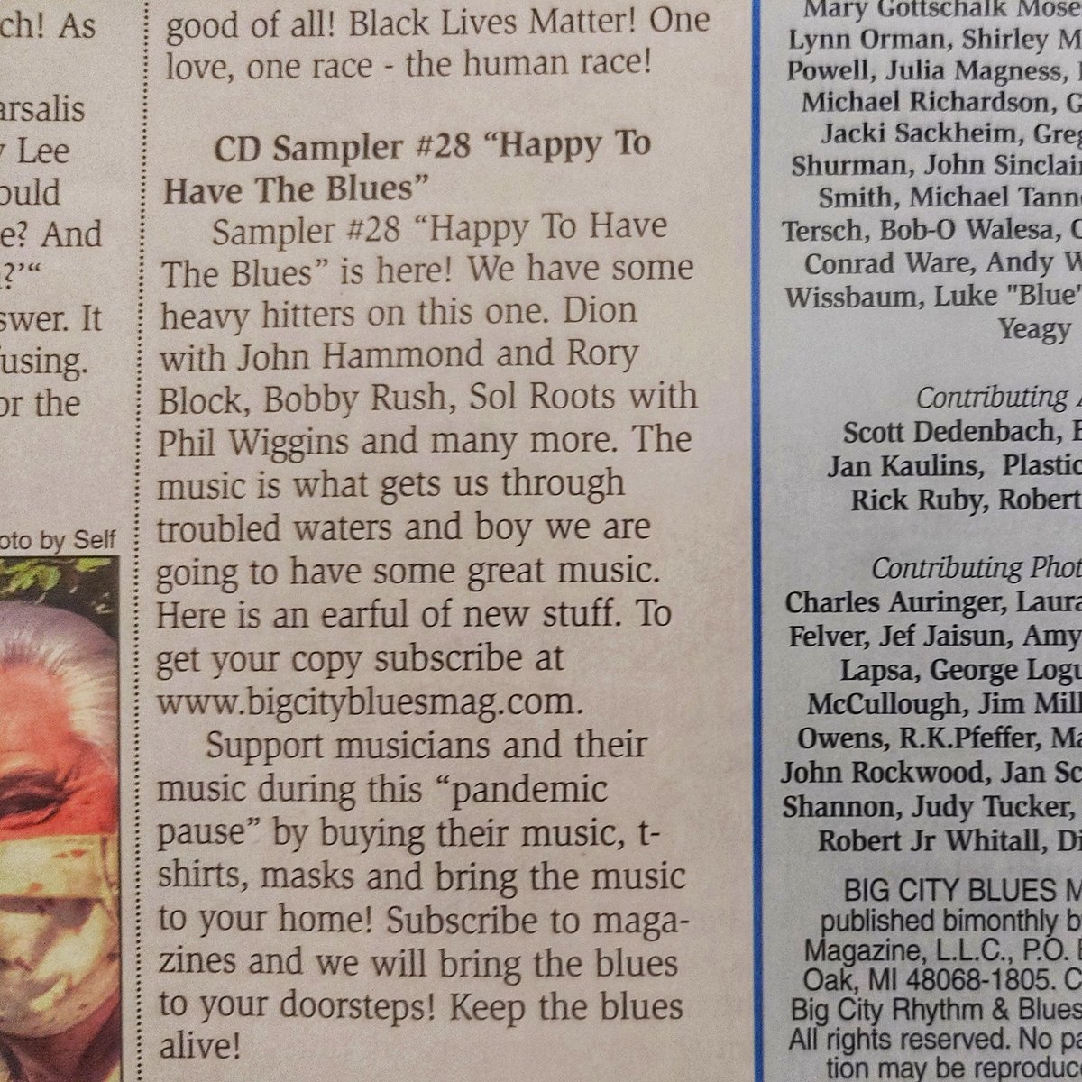 SolRoots's tweet photo. our new single "Work It For Me" (feat Phil Wiggins) is in #BigCityBluesMagazine 's 25yr anniv issue feat articles on @ToronzoCannon &amp;more. CD Sampler (incld w subscription) feat @BobbyRushBlues #DaveKeyes @TheWandererDion #JohnHammond @Rory_Block #LinseyAlexander @TonyHolidayHarp https://t.co/IouLD8qFOe