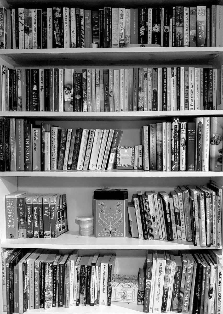 drkcarrutherst's tweet photo. #WFH in #Stroud this week and struggling with the fact that someone has reorganised my #microlibrary (otherwise known as bookshelf!). https://t.co/4Zl724xtiV