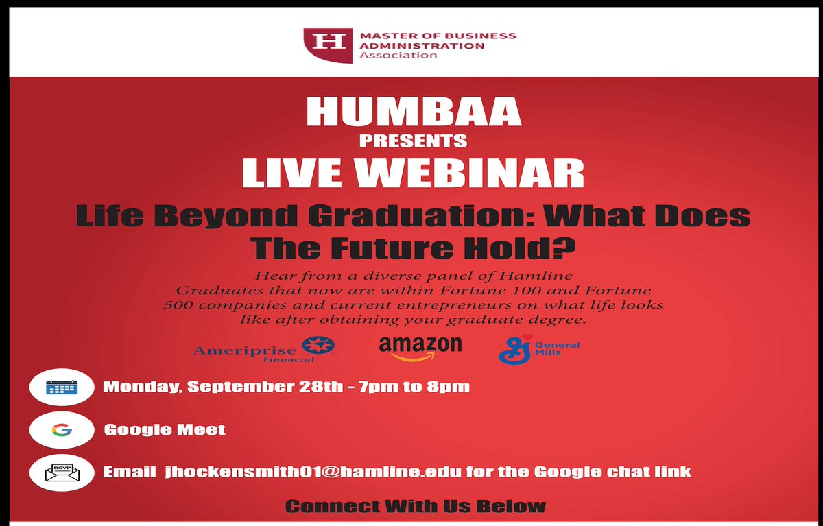 HPlus_Network's tweet photo. Join HUMBAA on September 28th for the live webinar. Listen to a diverse group of professionals from various industries! https://t.co/JcSUcmYN0x