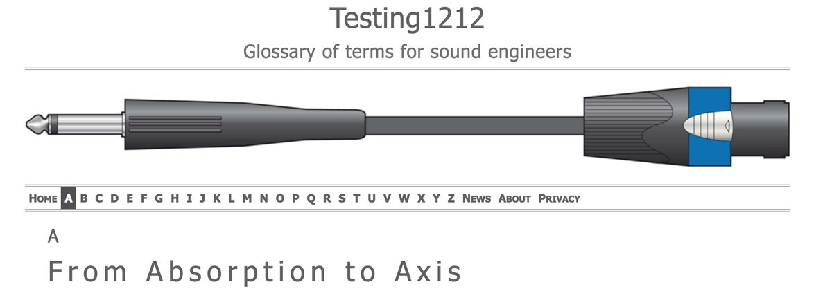 Audio and Sound Engineer's Glossary of Terms : bit.ly/1cfc6xV