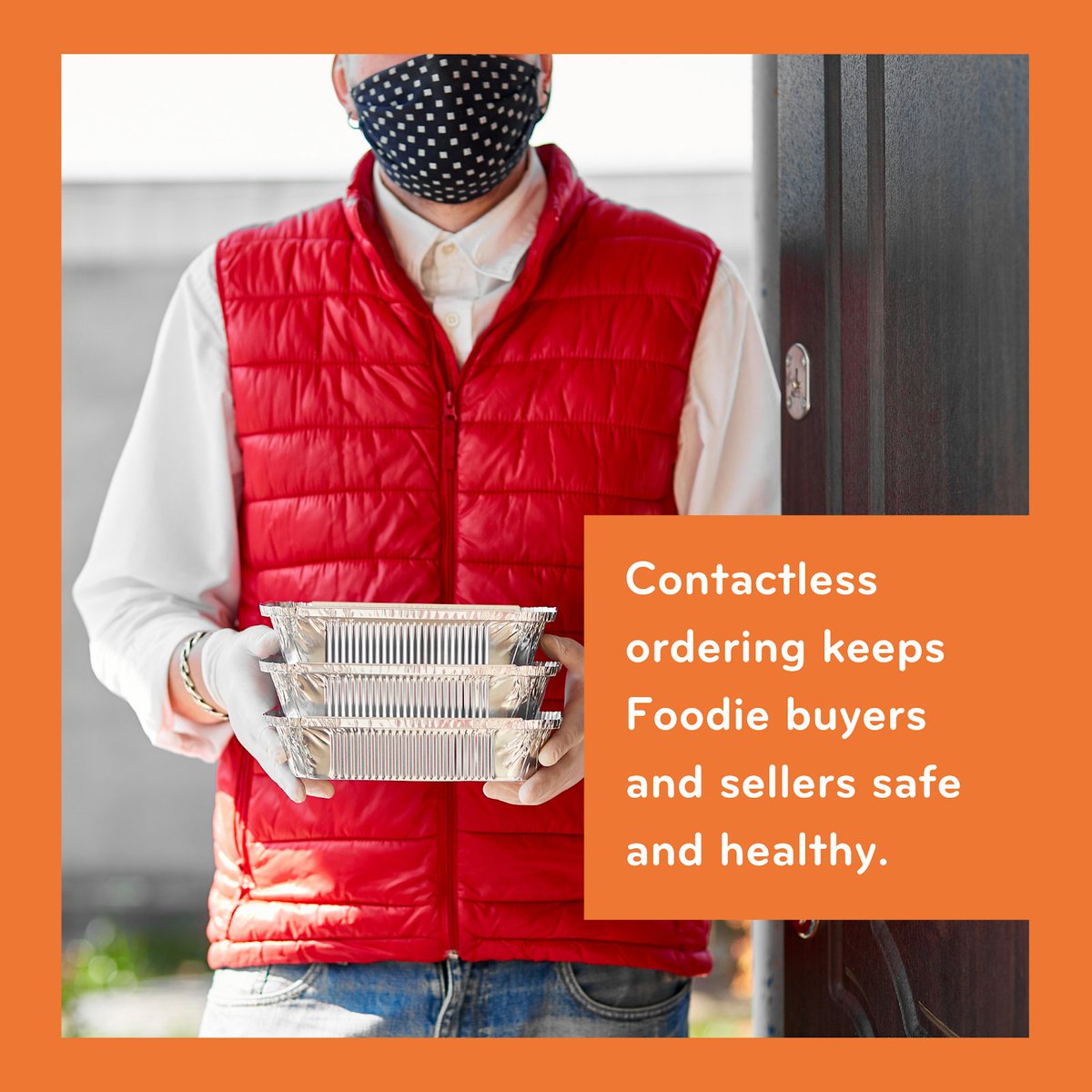 Contactless ordering makes things safe and simple. Foodie sellers take your safety and health very seriously. Simply ask for contactless delivery and you’ll be taken care of. 🧡

bit.ly/3117EBz