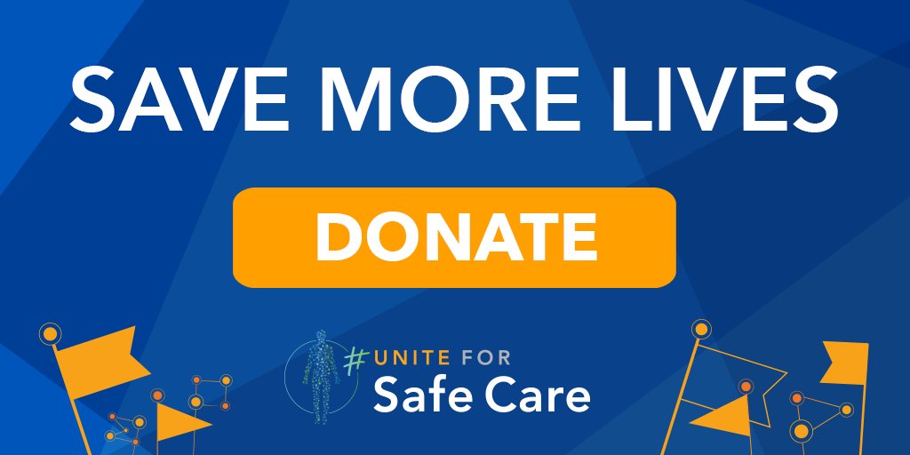 Every dollar could save a life. Donations advance our mission of ZERO preventable deaths by funding new solutions for #healthcare organizations globally. In honor of #WorldPatientSafetyDay, make a donation to help us save more lives! bit.ly/3bUWYHP #uniteforsafecare