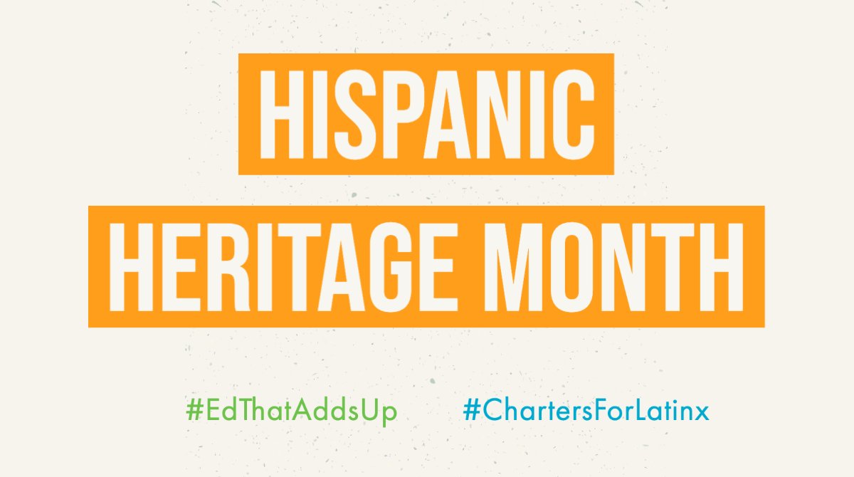 mass4charters's tweet photo. ¡Feliz Mes de la Herencia Hispana! During #HispanicHeritageMonth, we will be celebrating the vibrant culture and diversity of our Latinx students, families, and educators! 🧡
#EdThatAddsUp #ChartersForLatinx https://t.co/O1HbGmtPm4