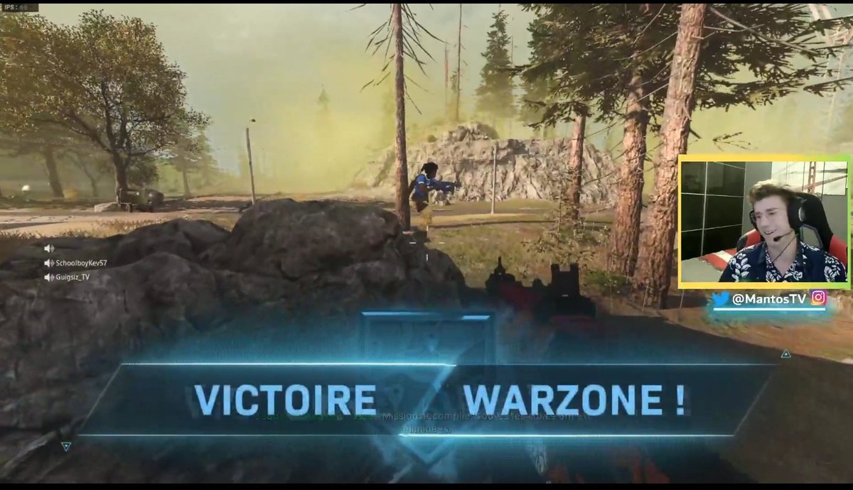 MantosTV's tweet photo. CHAMPIONNN 🏆💪 ! La soirée qui commence bien avec un petit top 1 de la SquadOfHell ! #Warzone https://t.co/rMyip1x3y5