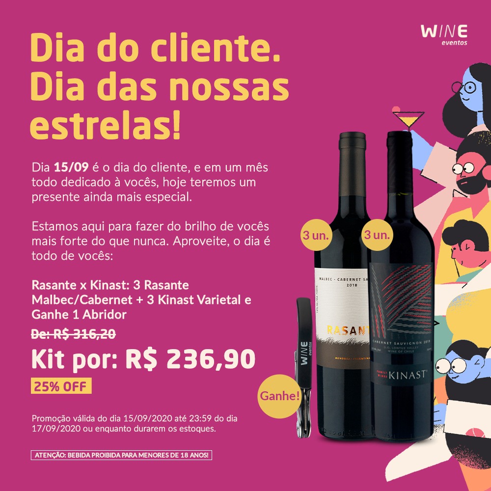 baabimuniz's tweet photo. Atenção pra promoção sinistra que a wine traz pra vcs meus queridoxxxx, tudo em comemoração ao dia do cliente! <3 

se interessou? fala comigoH 🍷👏🏼

RT dos amigos pra ajudar a babizinha aqui! https://t.co/LatygviCwQ