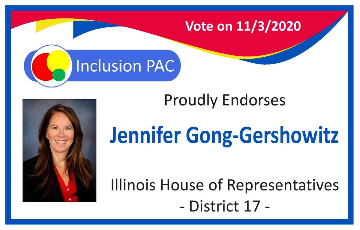 InclusionPAC's tweet photo. IPAC proudly endorses Reps. Jennifer Gong-Gershowitz, Jehan Gordon-Booth @RepJGB, Will Guzzardi @WillGuzzardi, and Sonya Harper @SonyaMHarper.

https://t.co/0xDZuwA6eG

IDs: Each image endorses a representative, using photos from the ILGA website and a reminder to vote on 11/3/20 https://t.co/Ktm6j9d9QA