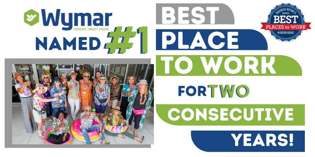 WOW! We are beyond honored and proud to be named #1 #BestPlacesToWork2020 in the small-medium business category for the 2nd consecutive year, by <a href="/brbizreport/">Business Report</a>! We love what we do, who we do it with, and who we do it for. That's #thewymarway! #creditunion
bit.ly/2RwKe0G