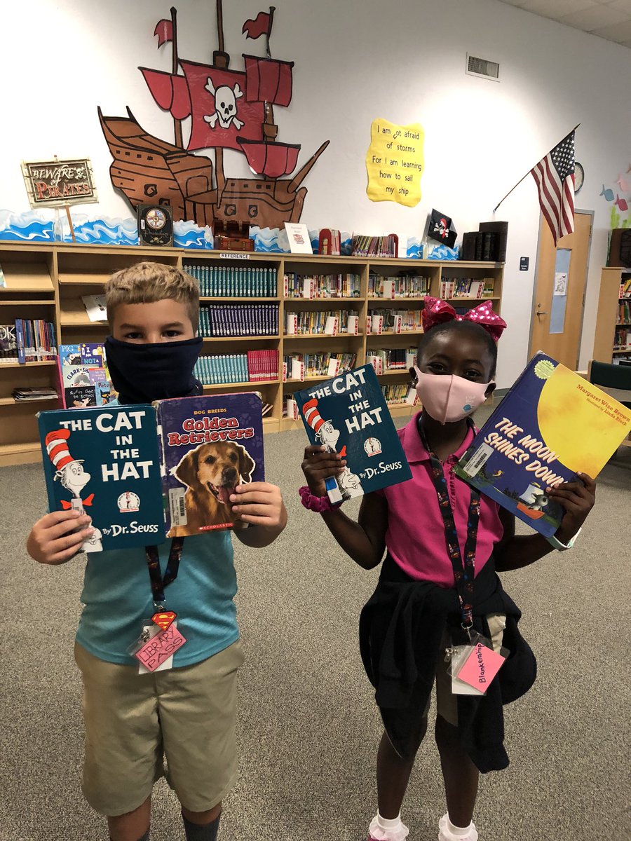 weese_kim's tweet photo. It feels so good to have my @TCEpirates back in the Library! We βARGHβ checking out books, reading, & working on our Computer Science standards. My β€οΈ is full when Iβm w/my kids! #WigsInTheLibrary #LibraryLove @Cygnal20 @simpsoneduc @felice_heppern @merideth_stull @d_watson26 https://t.co/bGF8ncihri