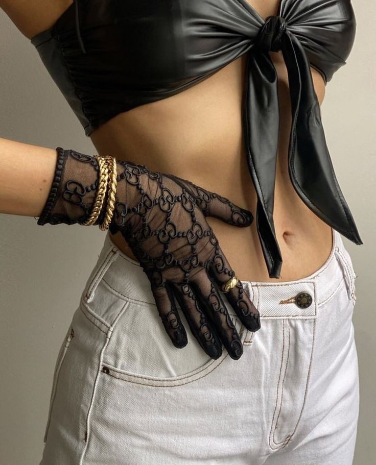 Gucci sheer gloves