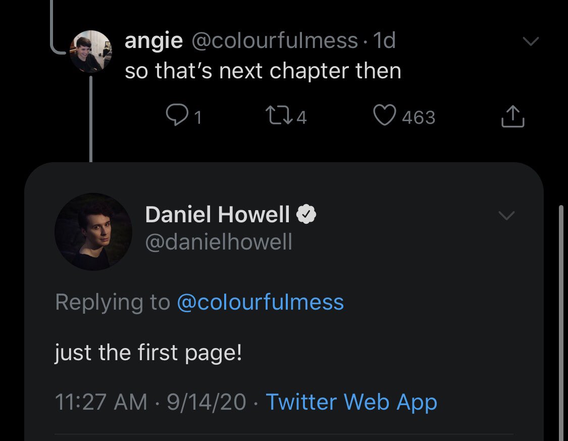 adding to the thread real quick here’s everything dan said yesterday about whats being planned with the book and other things 