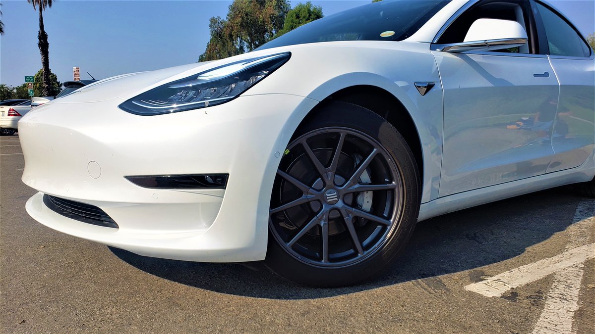 Dogecoin2_'s tweet photo. A new unique accessory for your #Tesla #Model3 equipped w/ 18 inch Aero Wheels. Pre-Productions shown https://t.co/pqJgUj48qp #TeslaModel3 #Kickstarter #model3accessories https://t.co/kyovqz4nAM