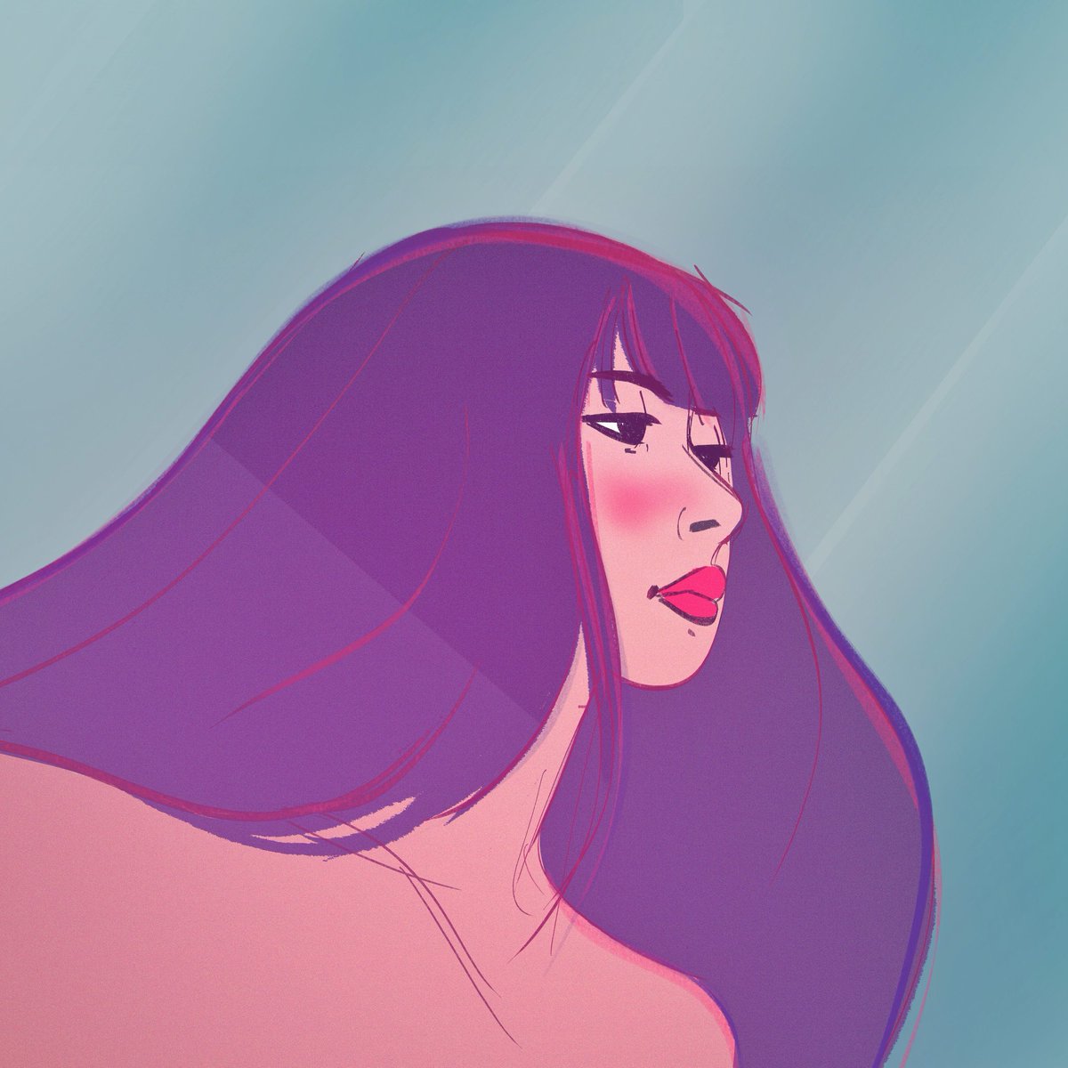 chemmibear's tweet image. Night night ❤️

#arte #illustration #artshare #artsy #Procreate #sketch #sketchbook #woman #girl