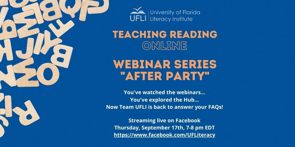 Join us for the follow-up session to our Teaching Reading Online webinar series!  We'll be answering questions from our post-webinar surveys and sharing some new resources. You won't want to miss it!