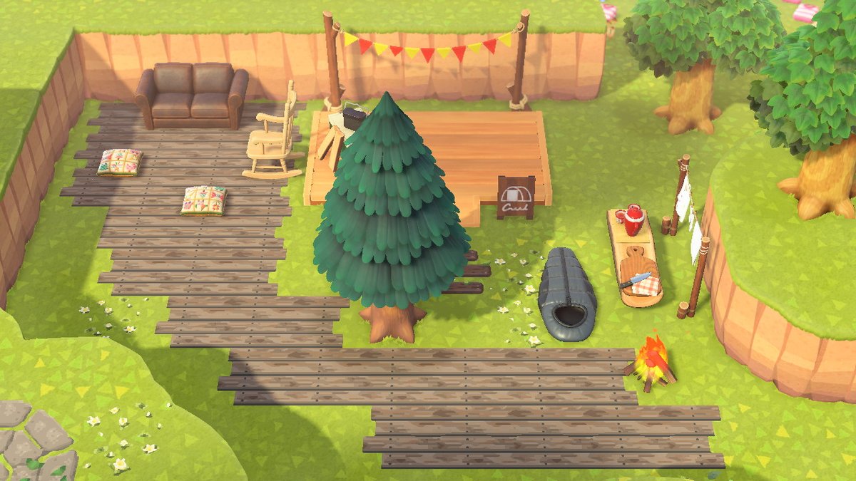 ysa_crossing's tweet photo. campsite! #AnimalCrossing #ACNH #NintendoSwitch https://t.co/FwDBvhNKuQ
