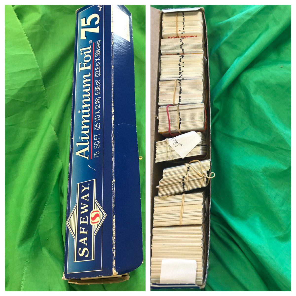 dupsmedia's tweet photo. Slides can be given to us in anyway possible...including an aluminum foil box.

#slides #slidetransfer #35mmslides #35mm #safeway #aluminumfoil https://t.co/dLfSiGLy67