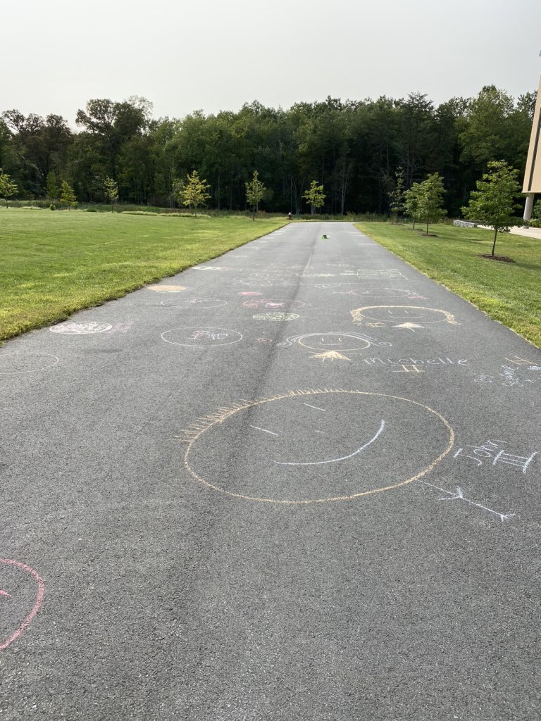 MrsHiltnerReads's tweet photo. Happy #InternationalDotDay! Thank you @DesignMakeTeach for all your help with making our dots appropriately distanced. Thank you to @matastudios @SalleSappington @MeganFa13190843 and everyone who joined us! https://t.co/Uw93aeH4pD