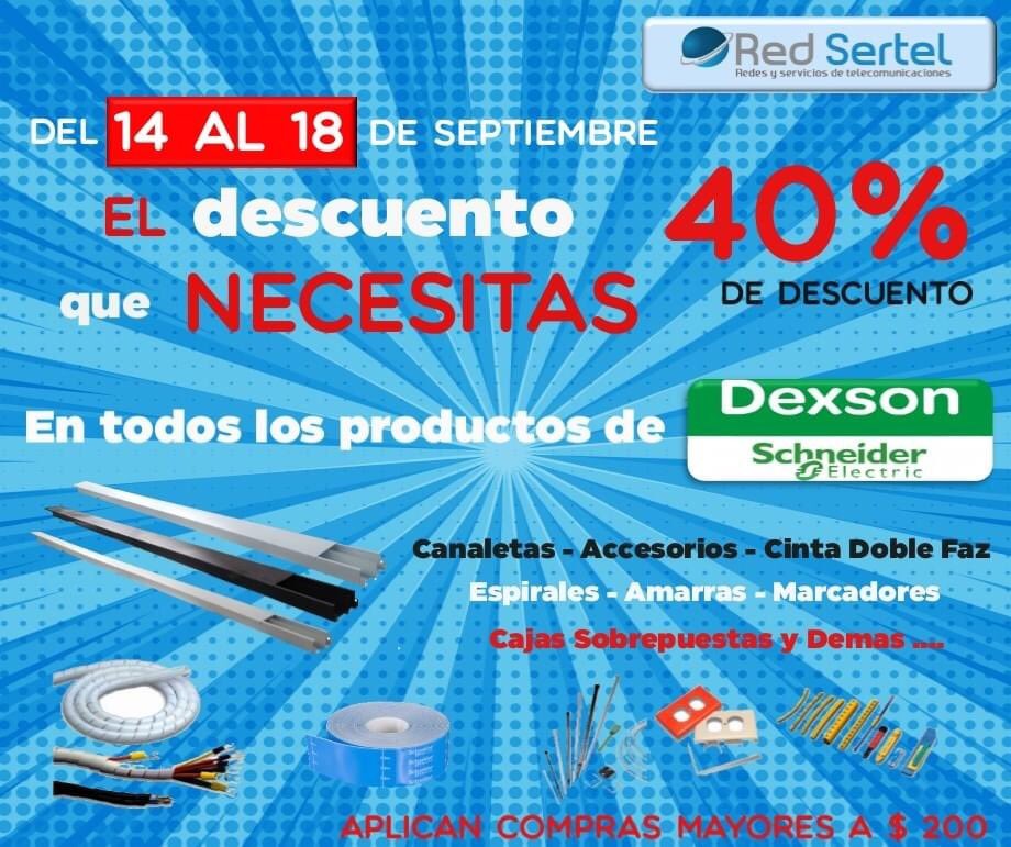 RedSerTelEC's tweet photo. ✅PROMO DEXSON ✅

Para cualquier Consulta, Asistencia o Pedido, llamarnos a los teléfonos (04) 2000040 - 2003429 - 6052343 o comunicarse al correo ventas@redsertel.com.

#RedSertel Tu Mejor Opción en Telecomunicación 💁🏼‍♂️ https://t.co/OV8XJ3Tcxo