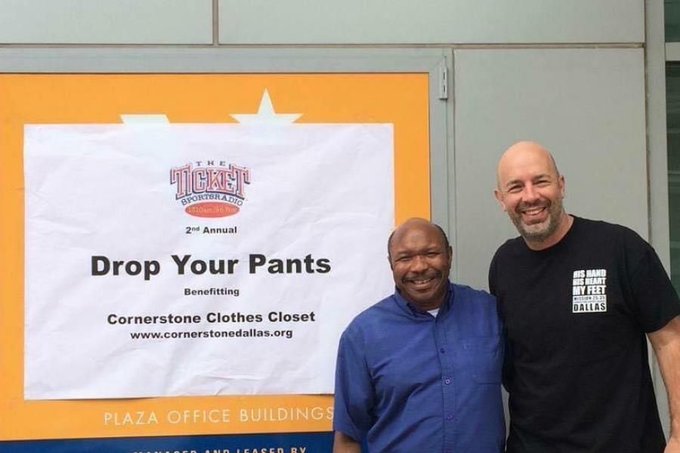 JohnnySports's tweet image. RT @dfwticket: Help support @SportsSturm and Cornerstone Clothes Closet by donating to Drop Your Pants 7, now thru tomorrow night. Drop some cash here and thank you P1's for the support! theticket.com/dyp/