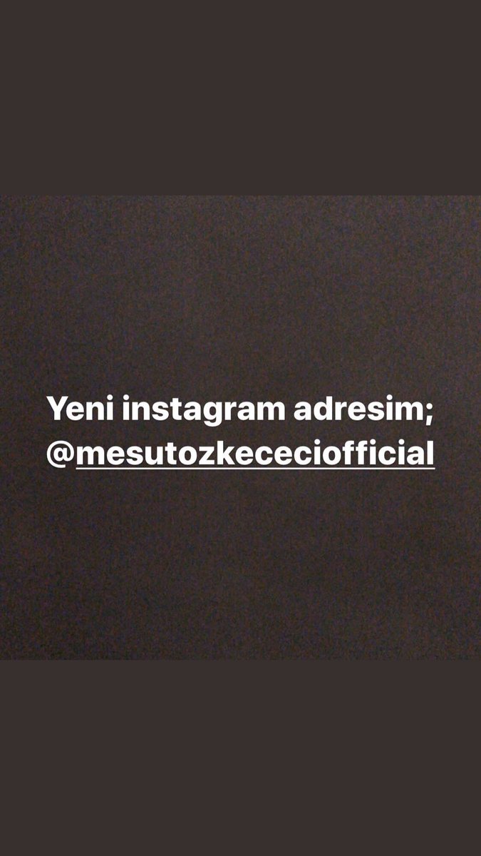 Yeni hesap. Eskisini İnstagram kapattı ve geri alamadım.