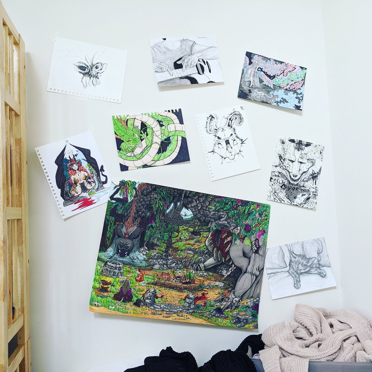 weepingwyvern's tweet photo. Photo collage in my workspace of my personal favorites #photography #wallart #interiordesign #drawingcollage #artist
https://t.co/D7OY5tA8yP https://t.co/KPsviUBc3p