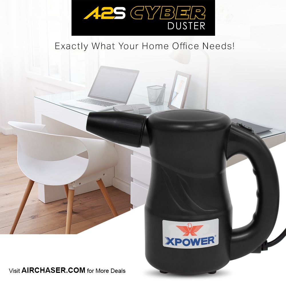 airchaserinc's tweet photo. Stay organized and stay dust free with the XPOWER A2-S Cyber Duster. This unit is ideal for your home &amp; work office as it removes dust from tight spaces with its multipurpose nozzle &amp; brush attachments. It is simply a favorite: non-toxic and eco-friendly!

#cyberduster https://t.co/0yPDDZhnSk