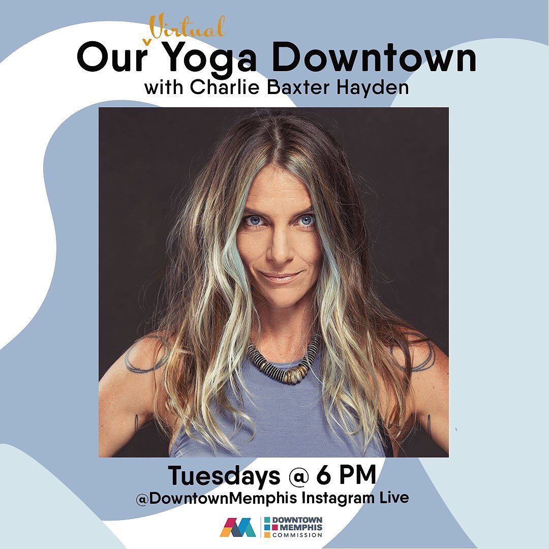 DowntownMemphis's tweet photo. ☀️ Happy Tuesday!
Join us TODAY at 6 pm on the @downtownmemphis IG LIVE for #OurYogaDowntown with @charliebaxterhayden 🧘
TAG A FRIEND! #saferinside #flattenthecurve https://t.co/BSRFVneOQg