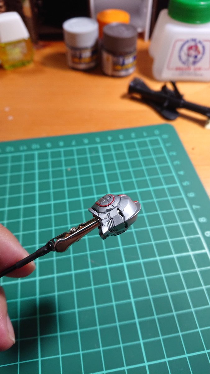 ikepondesu's tweet image. 朝模活
とりあえずここまで
頭が出来ました
#ULTRAMAN
#BTYPE
#figurerisestandard
#プラモデル 
#ウルトラマン
#模活