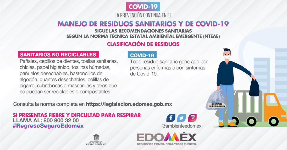 DESPOLedomex's tweet photo. Si en tu casa convalece un enfermo de #Covid_19mx, debes extremas precauciones y etiquetar las bolsas de la basura que contengas sus residuos sanitarios. #CuidemosTodosDeTodos https://t.co/D92n8EYFGq