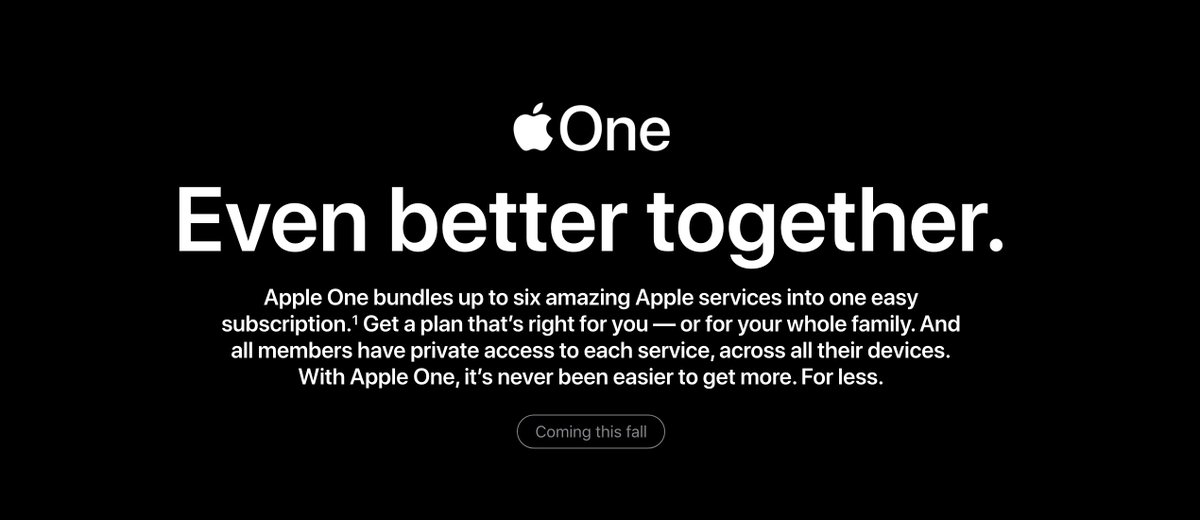 PuppetMasterPro's tweet photo. The SaaS geniuses at @Apple introduced their new subscription model Apple One today.

Would you be interested to rent the hardware too?

#HaaS #SaaS #BusinessDevelopment #UnlockPotential #AppleEvent https://t.co/9pnNE2tZor
