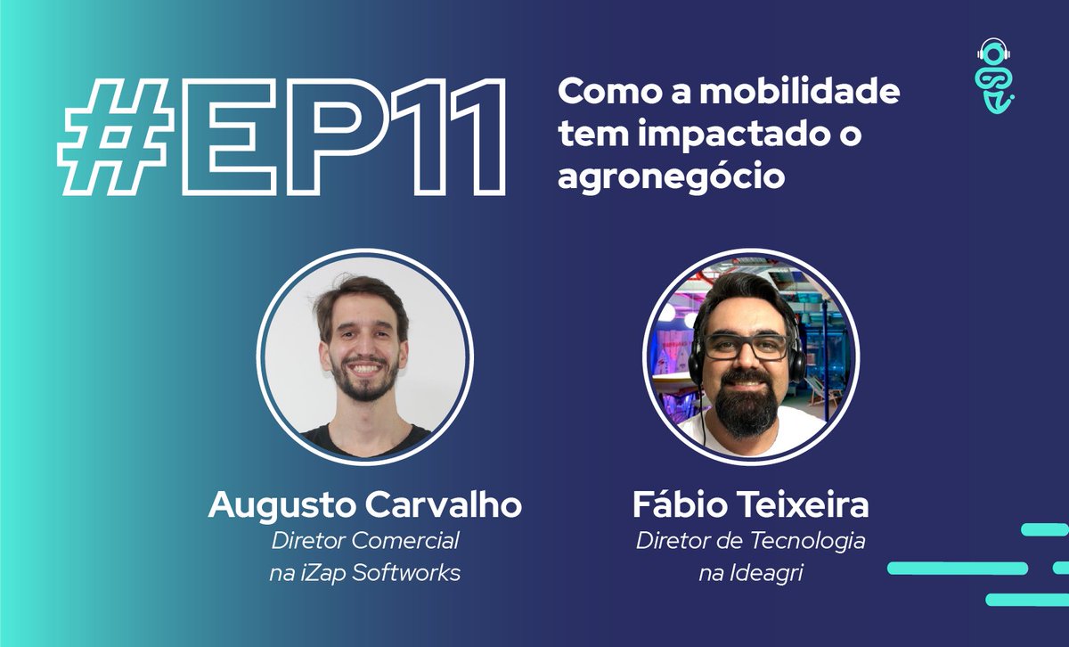 izapsoftworks's tweet photo. Para entendermos como a mobilidade tem impactado o agronegócio, convidamos o Fábio Teixeira, CTO da Ideagri, para bater um papo sobre o tema.

Ouça agora o podcast! Acesse: https://t.co/JkpfMvqc3I

#agronegócio #agro #mobilidade #mobile #produtoresrurais https://t.co/WeipYXkH0O