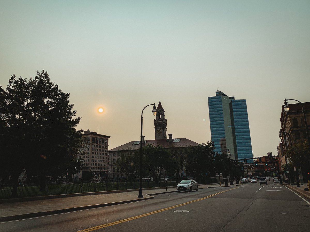 Smoke from the west coast wildfires has reportedly reached the east coast. Tonight in Worcester, the haziest sunset is peeking through <a href="/telegramdotcom/">telegramdotcom</a>
