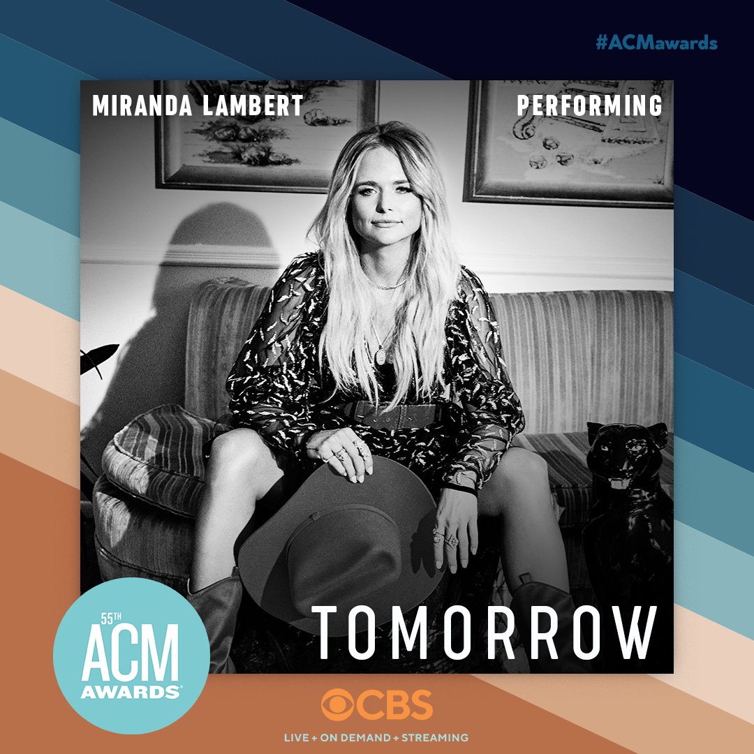 mirandalambert's tweet photo. TOMORROW! 💙 📺#ACMawards - Team ML https://t.co/04ex5xTAKN