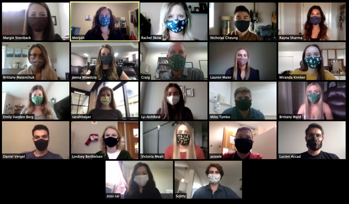 ExercisePreg's tweet photo. Six months since we've had an in person lab meeting.  It's been really tough! Thankful to still have our virtual meetings but even more excited that some lab activities are re-starting (albeit masked and distanced)! Look at my lovely colleagues &amp; our updated lab photos! #missthem https://t.co/lDkuD8Wbs4