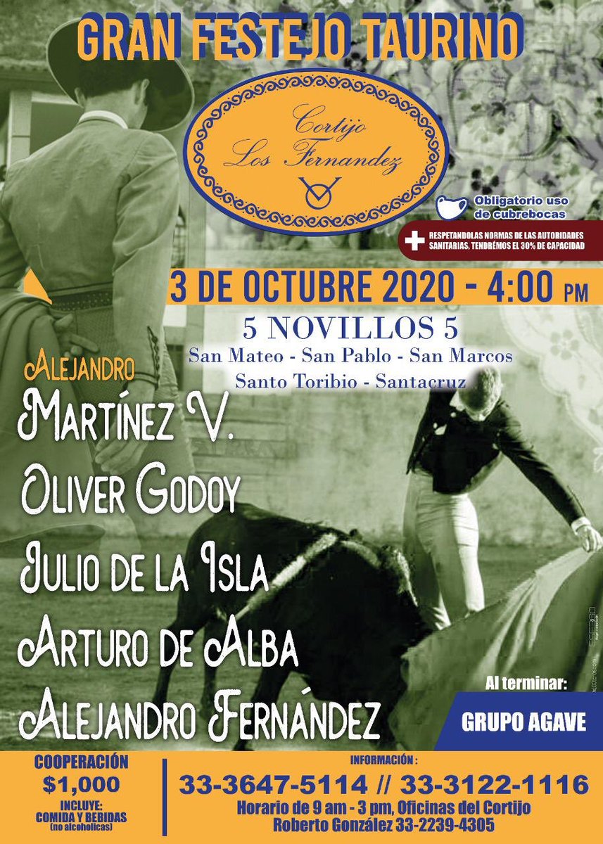 3 de Octubre en Cortijo los Fernández. Festival Taurino.