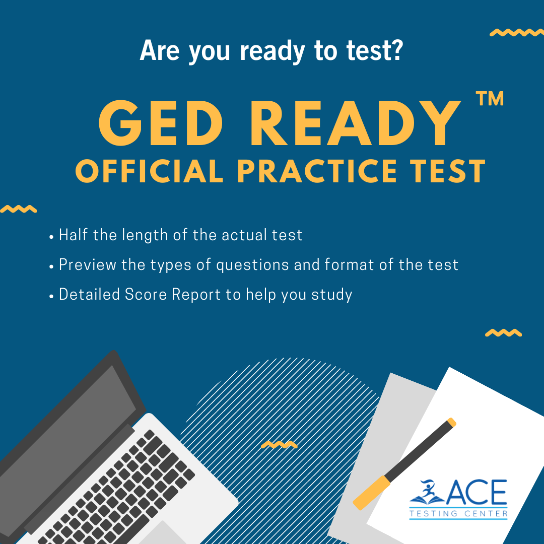 ACETestingPBC's tweet photo. Are you ready to take your #GED test? The best way to find out is to take the #GEDReady official practice test. The test helps you to preview the types of questions and formats of the test. Get started today by visiting https://t.co/EYzzKESxqa.
#ACETestingPBC #GEDTest #AdultEdu https://t.co/CWq9eeydh8