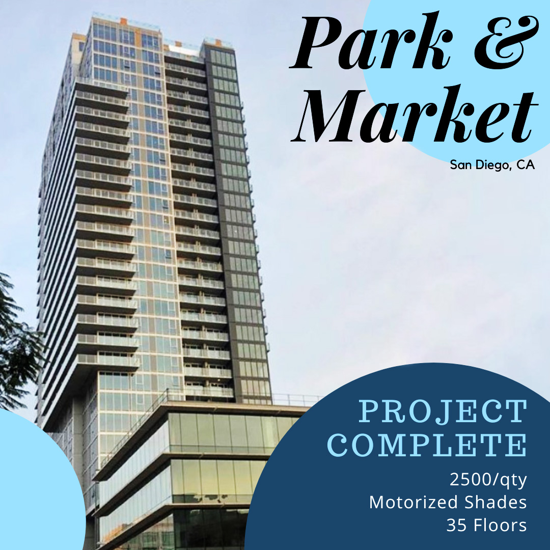 RollAShade's tweet photo. Congratulations to the entire team that worked together on this project! Over 2500 motorized shades were installed in the new Park &amp; Market building in San Diego, CA.  

--
#architecture #commercial #design #parkandmarket #windowcoverings #RollAShade #sunsolutions https://t.co/eb6BaX7AUA