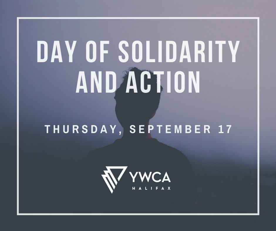 YWCAHalifax's tweet photo. This Thursday, September 17, YWCA Halifax staff is participating in a Day of Solidarity and Action to address anti-Black racism and are encouraging others to do the same. Learn more here: https://t.co/KwwUOfltw3 

#BLM #BlackLivesMatter https://t.co/NWNGwbrGFh