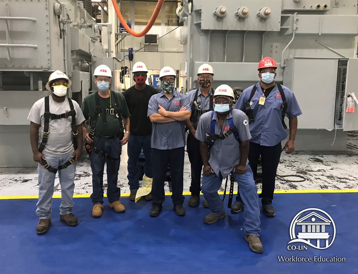clccworkforce's tweet photo. Recently, these Hitachi-ABB employees received aerial lift #safety #training from Coordinator/Trainer Chuck McCall.  How can we train your employees? Call 601.643.8707 #CoLinWorkforce https://t.co/wTGiHMfsS1