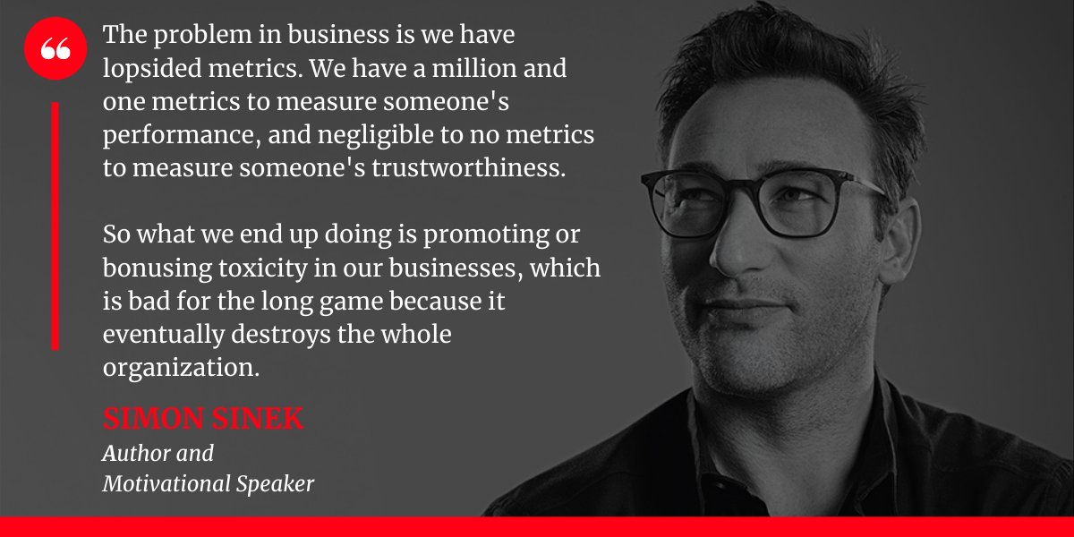 IrvineOnline's tweet image. I love this excerpt from Simon's video so much that I created a quick graphic with the quote to hang on my office pin board. I agree with this 100% and have seen this lead to amazing talent leaving companies.
lnkd.in/gqp5k5x #trustworthiness #keepingtalent #measuringvalue