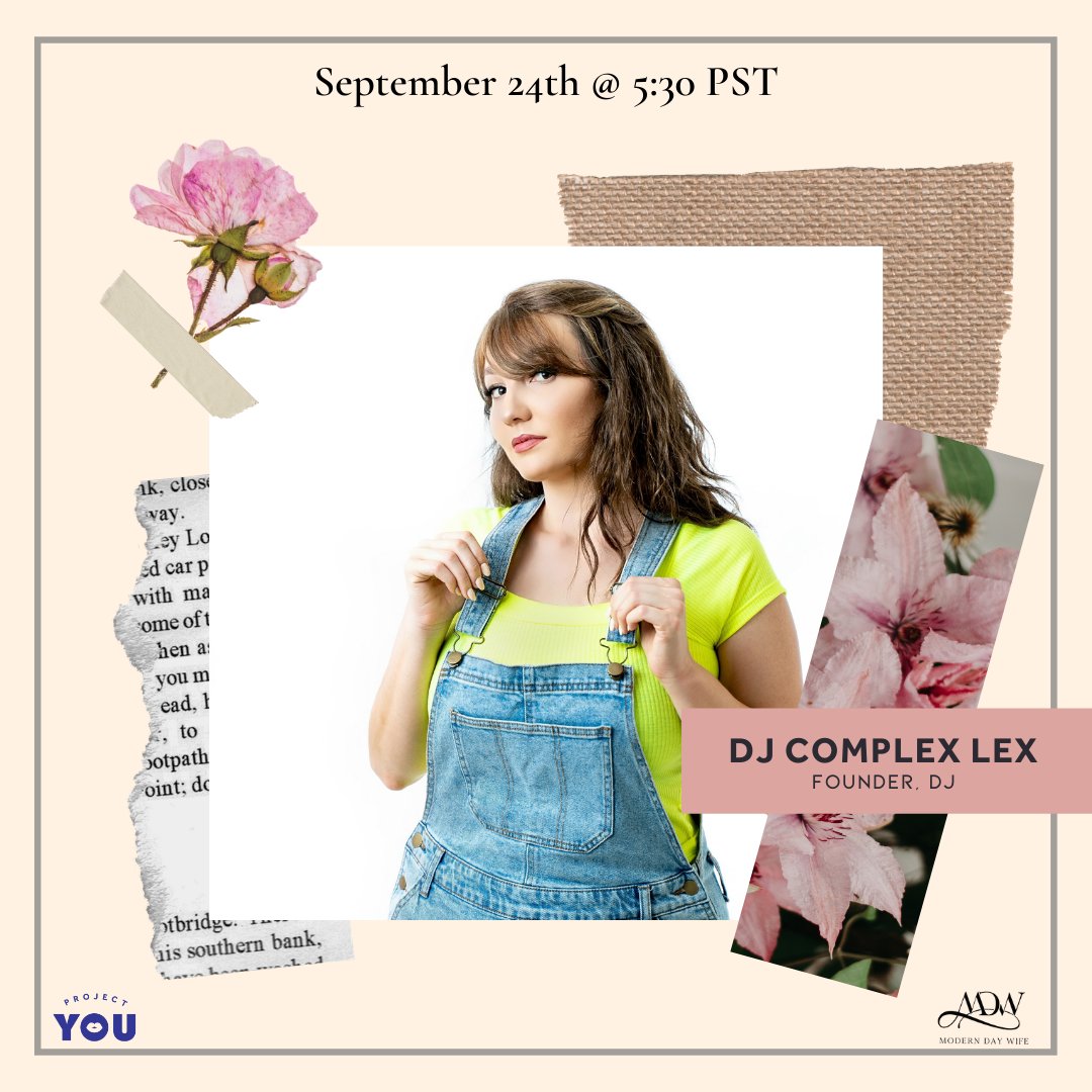 djcomplexlex's tweet image. I'm excited to be DJing a thoughtful virtual workshop next week called 'Think Outside The Box, Long Term Dreams and Short Term Goals' w/ celebrity speakers, including @hgtv host @sangita_patel 💗
Link in my IG bio!