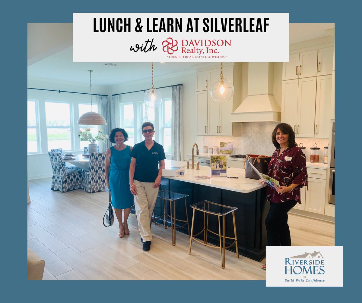 MyRiversideHome's tweet photo. It was a pleasure to host @DavidsonRealty for a Lunch &amp; Learn at @SilverLeafSJC! Agents received a behind the walls look at a home under construction, toured our Ortega model, and enjoyed a @panerabread lunch. Build with #RiversideHomesJax in SilverLeaf: https://t.co/H4ycA7VT3t https://t.co/612DlUlJ2E