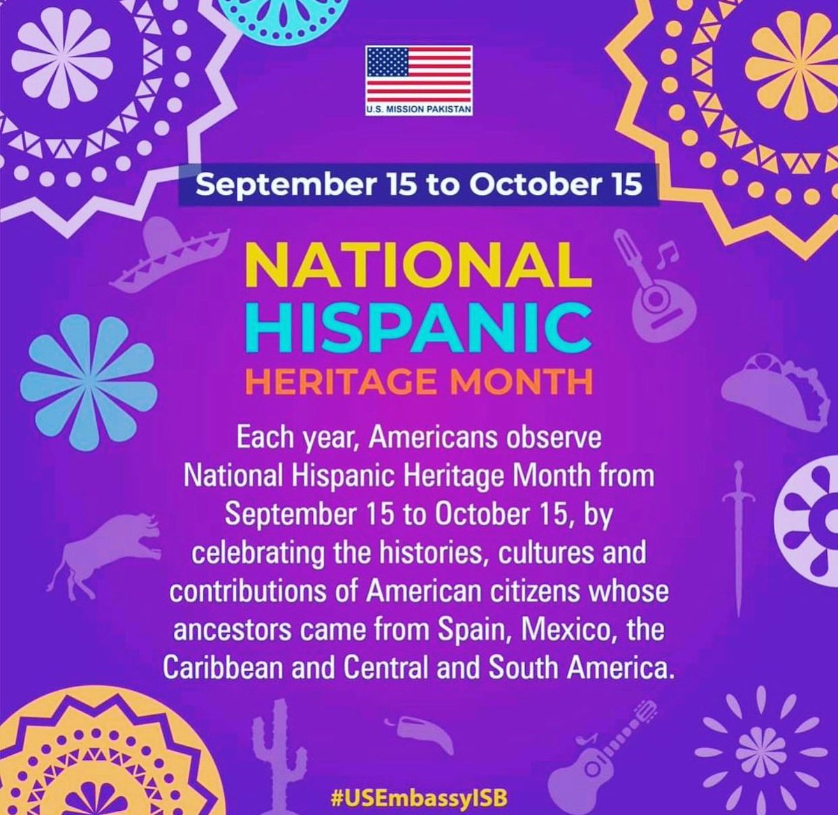 AliefECHS's tweet photo. Today marks the beginning of Hispanic Heritage Month. 

This month, we honor Hispanic Americans’ countless contributions to our nation. https://t.co/0dHo6bsaXB