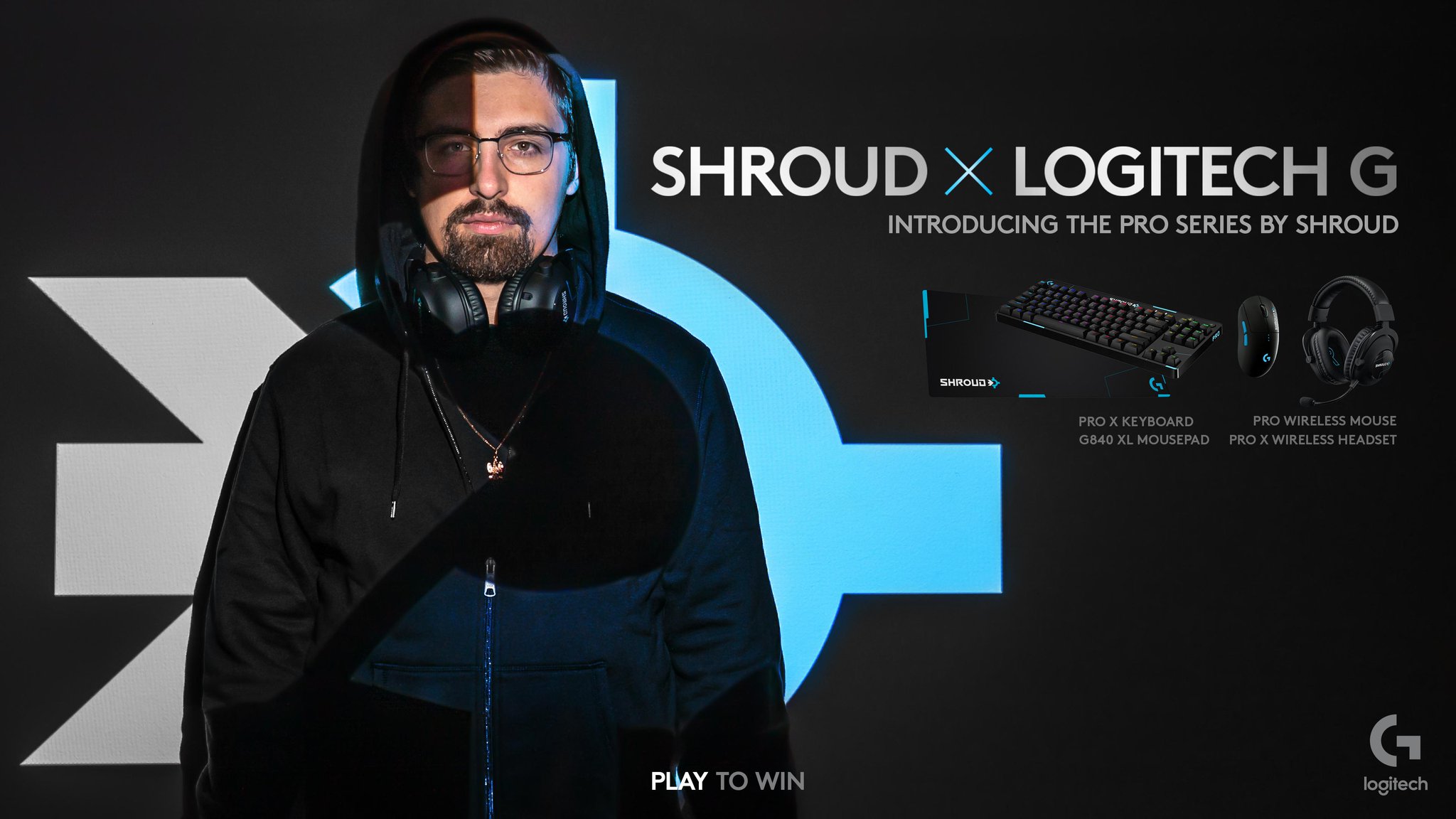 Logitech G on Twitter: &quot;✓ Custom PRO X Wireless ✓ Custom PRO Wireless ✓  Custom PRO X Keyboard ✓ Custom G840 Mousepad 🟩 Pulling some insane @shroud  style flicks Get your shroud