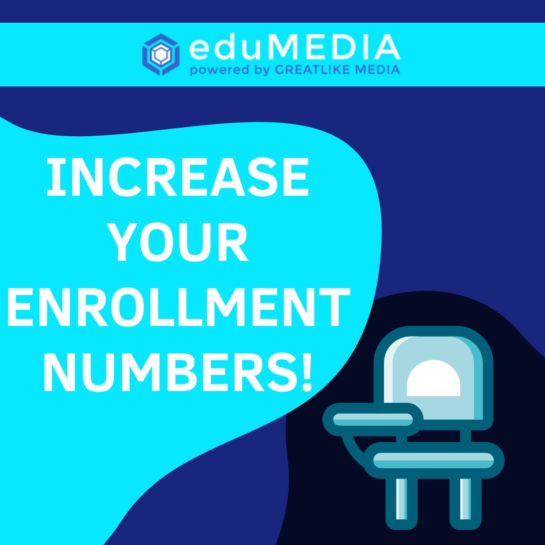 _eduMEDIA's tweet photo. With eduMEDIA, you can increase your school's enrollment numbers! 👏
•
•
•
#SEO #SEO2020 #contentmarketing #webdesign #digitalmedia #websitedesign #webdevelopment #orangecounty #socialmedia #digitalmarketing https://t.co/jE3SKjDRo4
