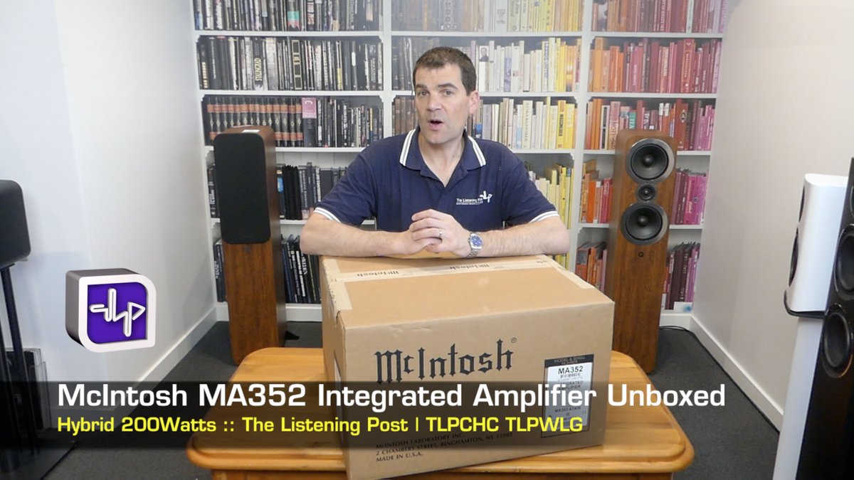 tlpchc's tweet photo. It's here and it's been unboxed on our #TLPCHC YouTube #unboxingchannel watch it now in all it's glory... The McIntosh Laboratory Inc. #MA352 https://t.co/cZfL20aJbd https://t.co/SeKd6wgdSc