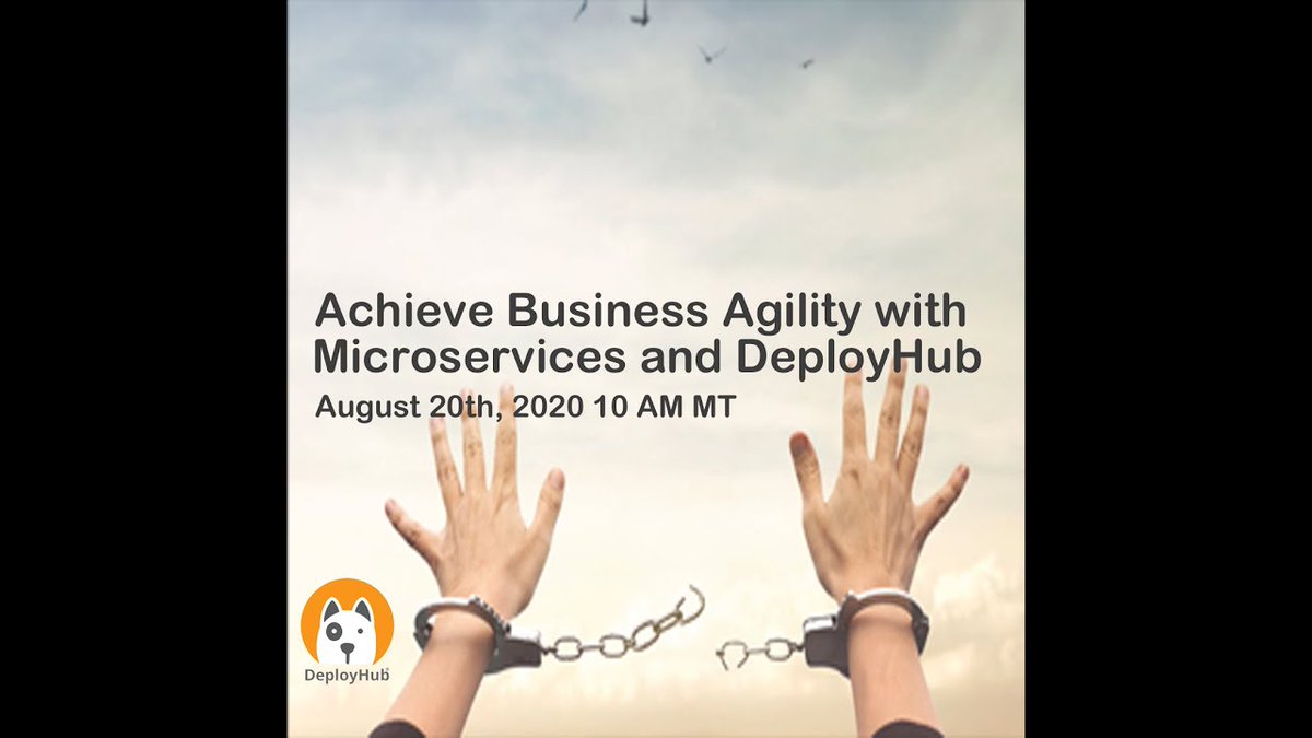 sbtaylor15's tweet image. Learn how  to &quot;Achieve Business Agility with Microservices and DeployHub&quot; presented by @TracyRagan and I.   View on Demand and understand #microservices and #agiledevops youtu.be/Og1Wo4hC6bI